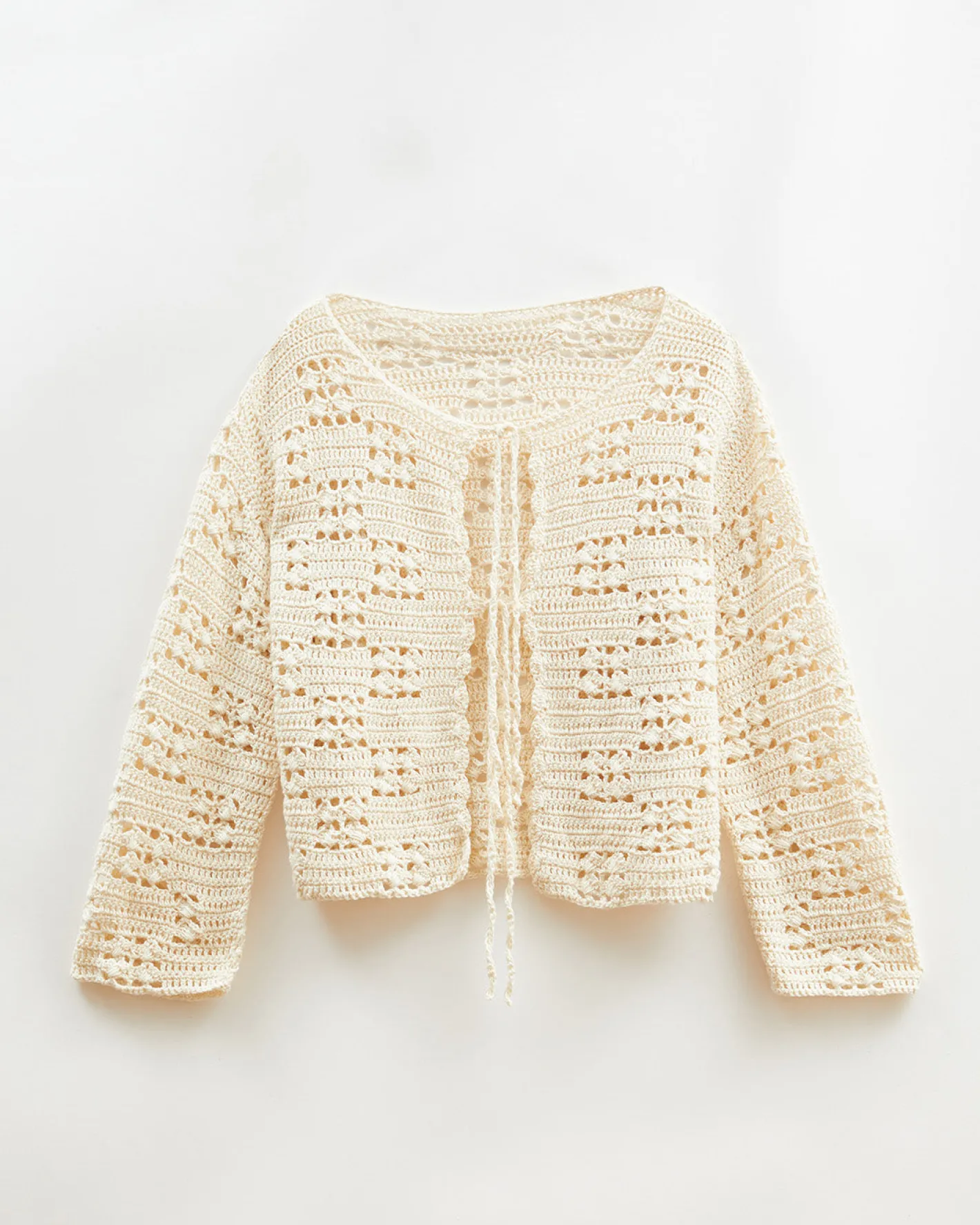 Fashion Caro Cardigan Organic Cotton Cream Knitwear | Clothing