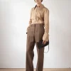 Clearance Cathy Trousers Wool Check Brown Tailoring | Clothing