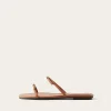 Fashion Clara Sandals Leather Nappa Tan Flats