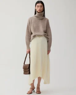 Clearance Claudia Sweater Chunky Alpaca Oat Knitwear | Clothing