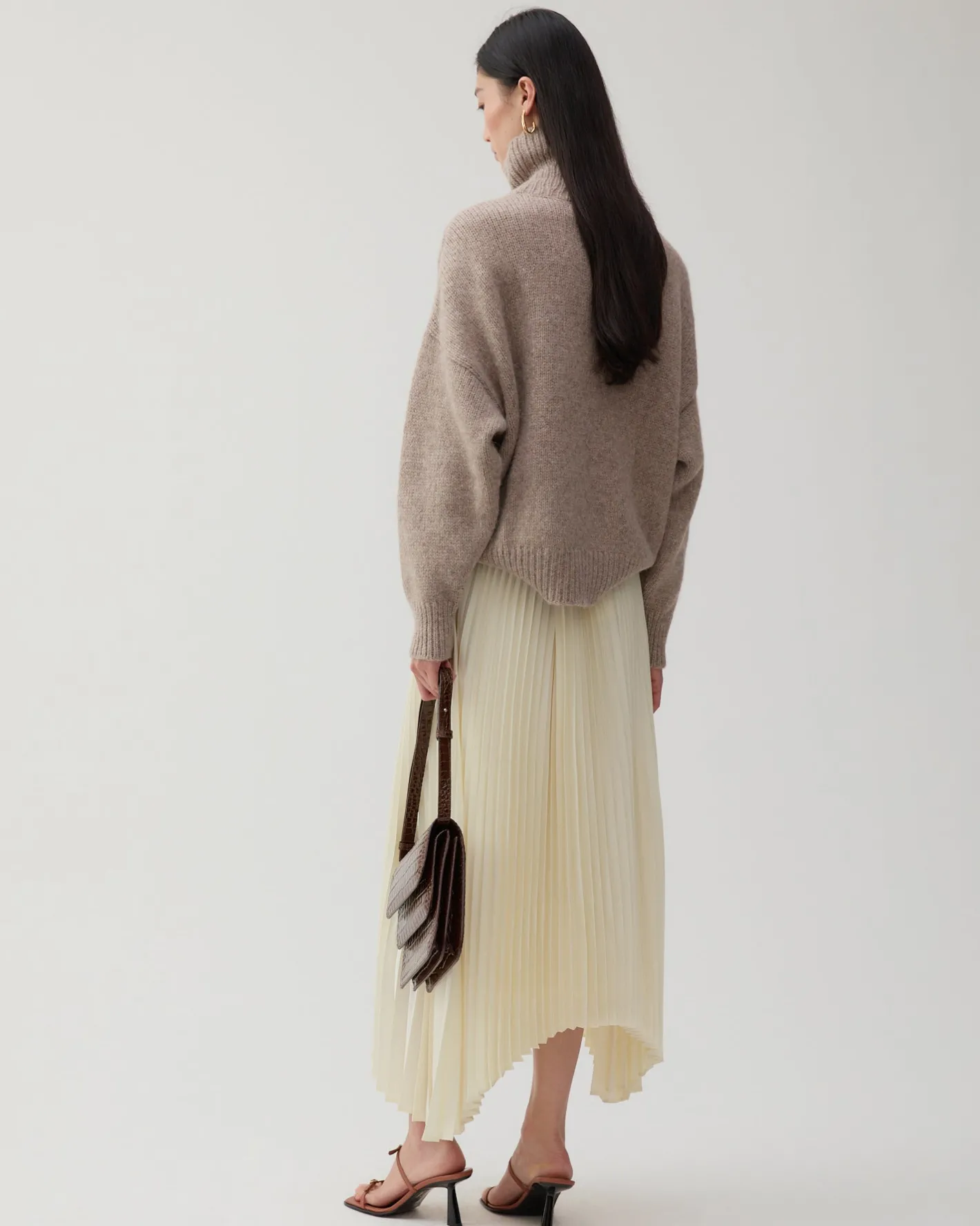 Clearance Claudia Sweater Chunky Alpaca Oat Knitwear | Clothing