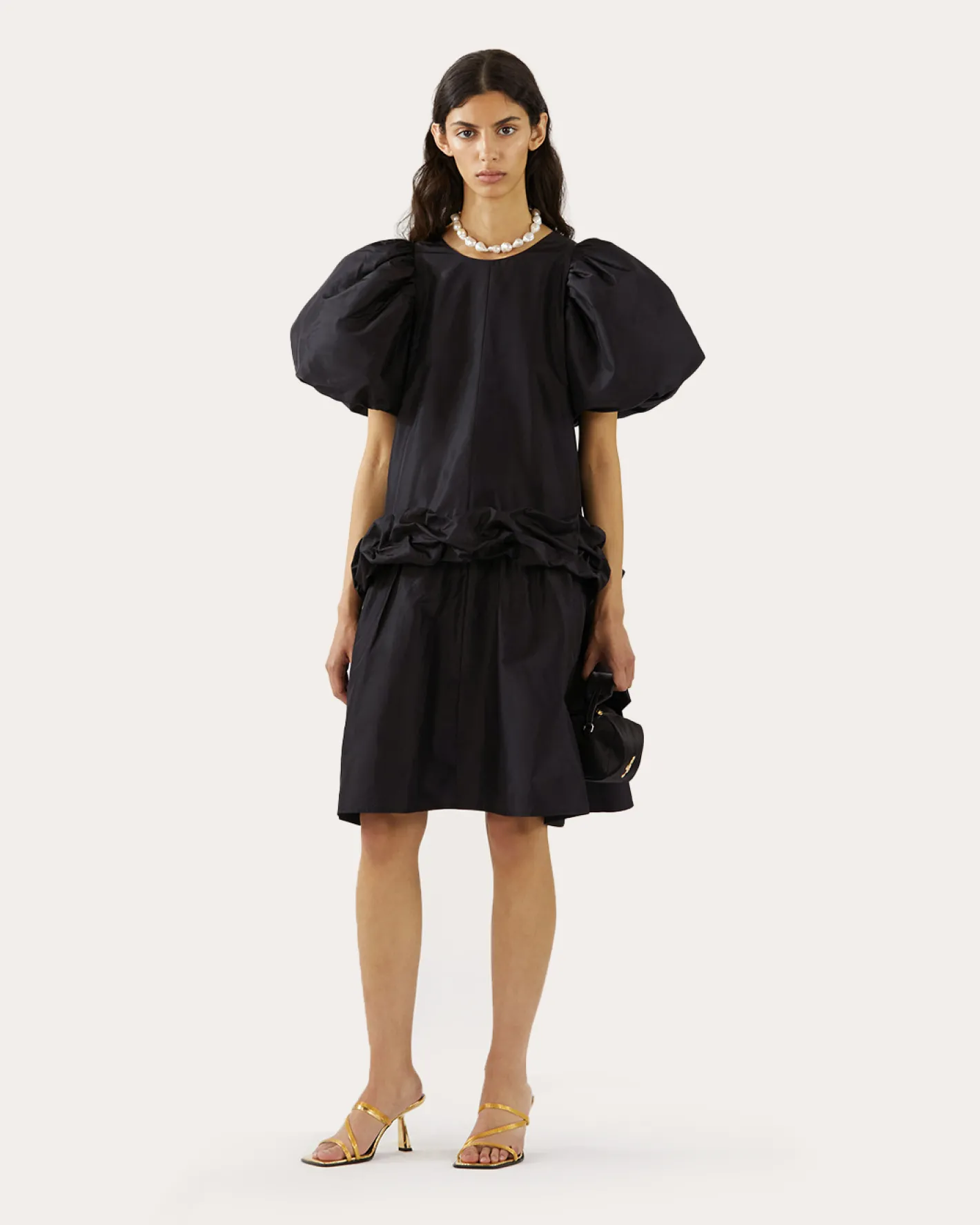 Outlet Daisy Dress Recycled Blend Taffeta Navy Dresses | Clothing