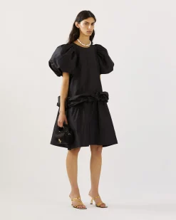 Outlet Daisy Dress Recycled Blend Taffeta Navy Dresses | Clothing