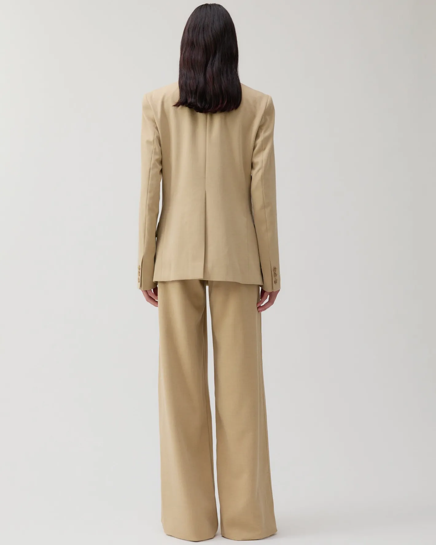 Hot Dana Blazer Tencel Blend Suiting Beige Tailoring | Jackets