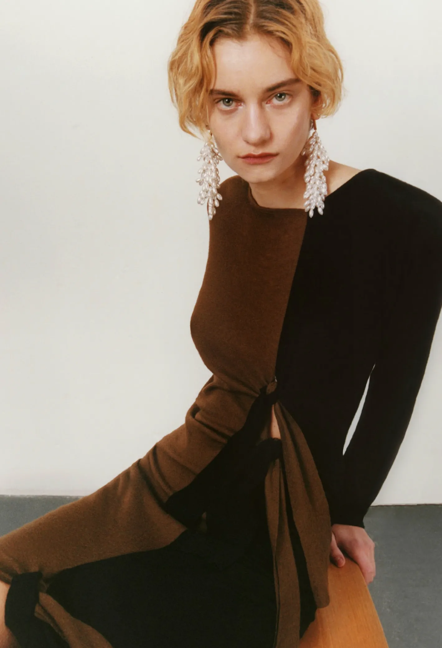 Clearance Dari Dress Wool Jersey Black Dresses