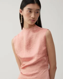 Clearance Delilah Dress Acetate Satin Pink Dresses | Clothing