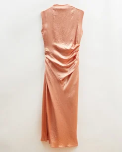 Clearance Delilah Dress Acetate Satin Pink Dresses | Clothing