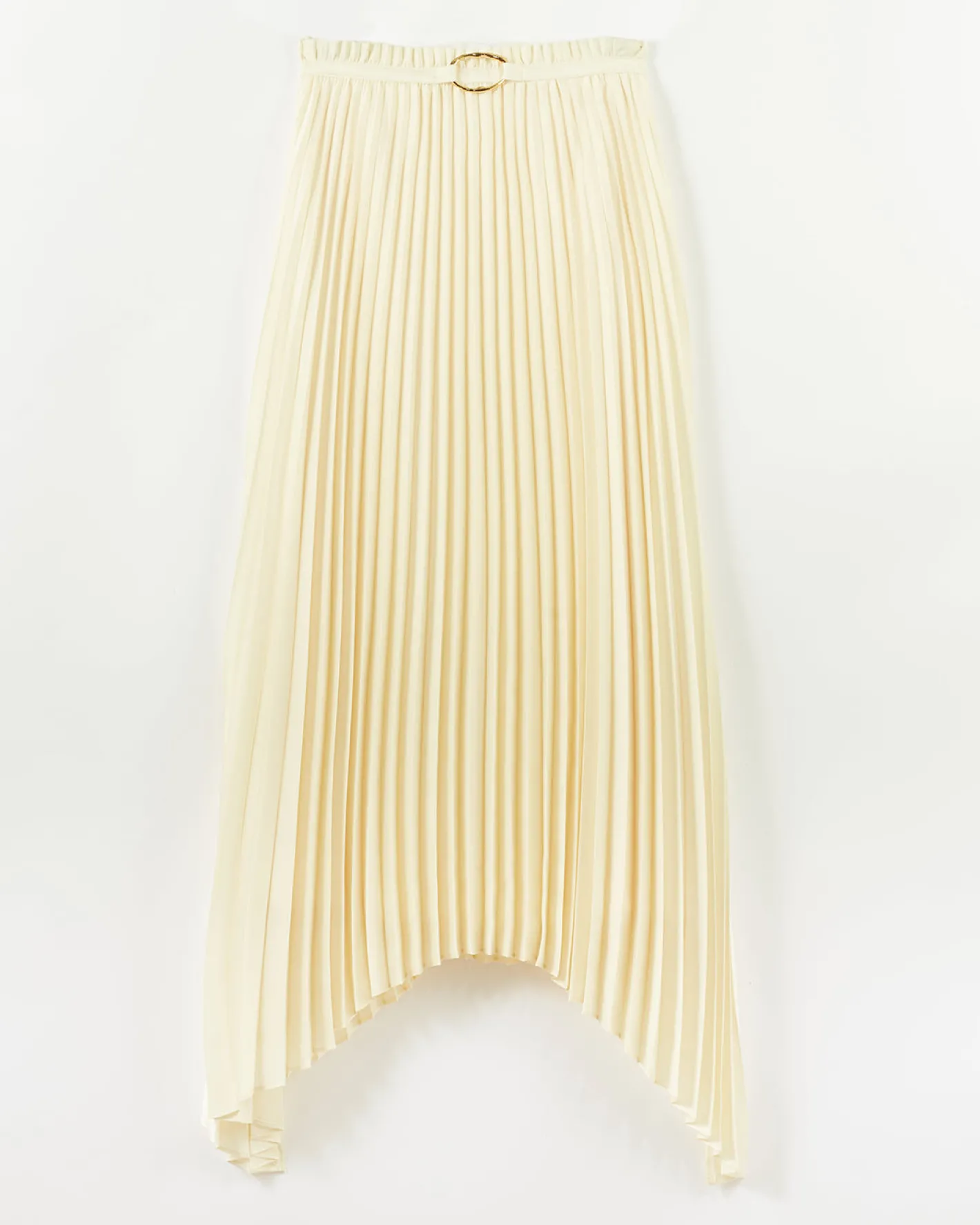 Hot Dilan Skirt Pleated Satin Off-White Skirts | Clothing