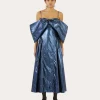 Discount Dora Dress Lamé Metallic Navy Dresses | Clothing