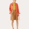 Fashion Doris Shorts Viscose Linen Blend Caramel Tailoring | Clothing