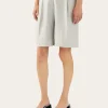 Fashion Doris Shorts Viscose Linen Blend Blue Tailoring | Clothing