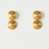 Fashion Double Spin Earrings Gold Plated Earrings