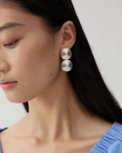 Best Double Spin Earrings Silver Plated Earrings