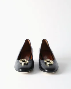 Best Doughnut Pumps Leather Nappa Black Heels
