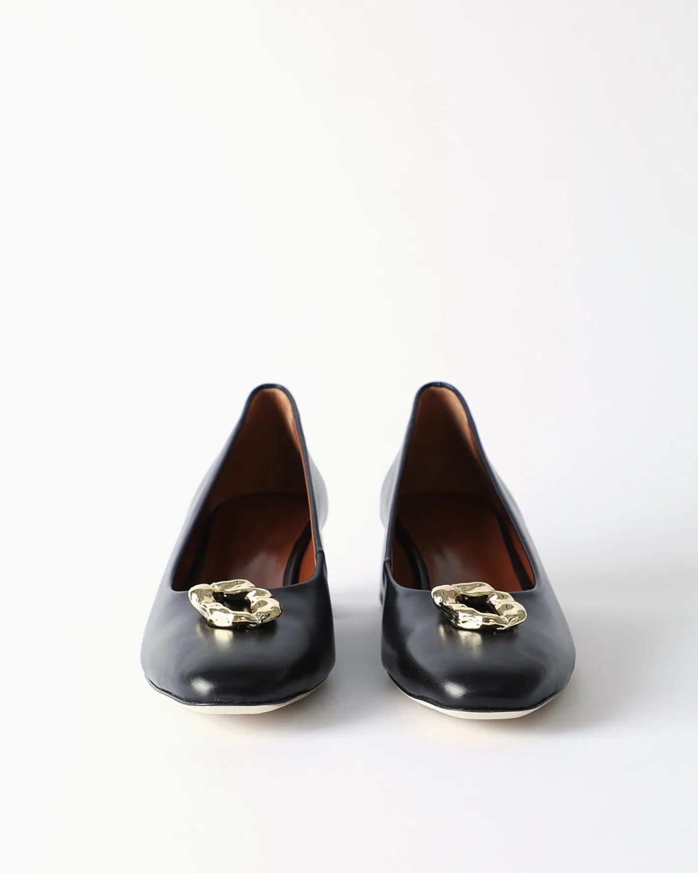 Best Doughnut Pumps Leather Nappa Black Heels
