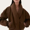 Clearance Duvet Jacket Nylon Brown Jackets | Jackets