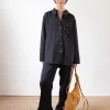 Clearance Ellis Shirt Duchesse Satin Black Shirts & Blouses | Clothing