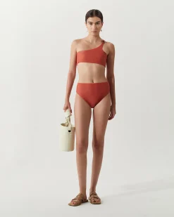 Discount Emilio Brief Recycled Nylon Rust Swimwear