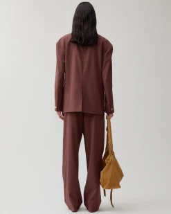 Outlet Enzo Blazer Wool Blend Brown Tailoring