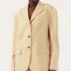 Outlet Enzo Blazer Wool Blend Shortbread Tailoring | Jackets