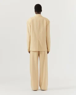 Outlet Enzo Blazer Wool Blend Shortbread Tailoring | Jackets