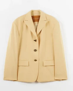 Outlet Enzo Blazer Wool Blend Shortbread Tailoring | Jackets