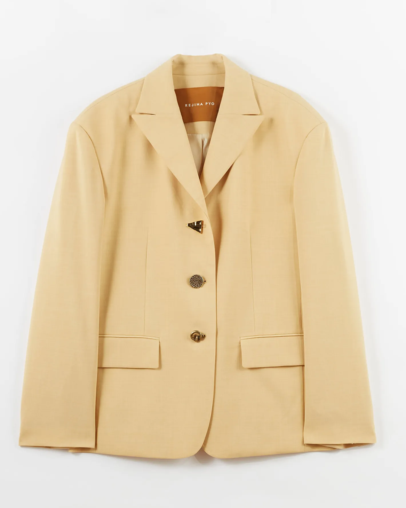 Outlet Enzo Blazer Wool Blend Shortbread Tailoring | Jackets