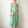 Outlet Erica Dress Viscose Blend Jade Dresses | Clothing