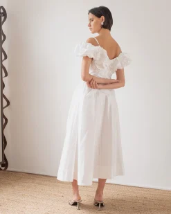 Best Erin Dress Silk Off-White Dresses | Clothing