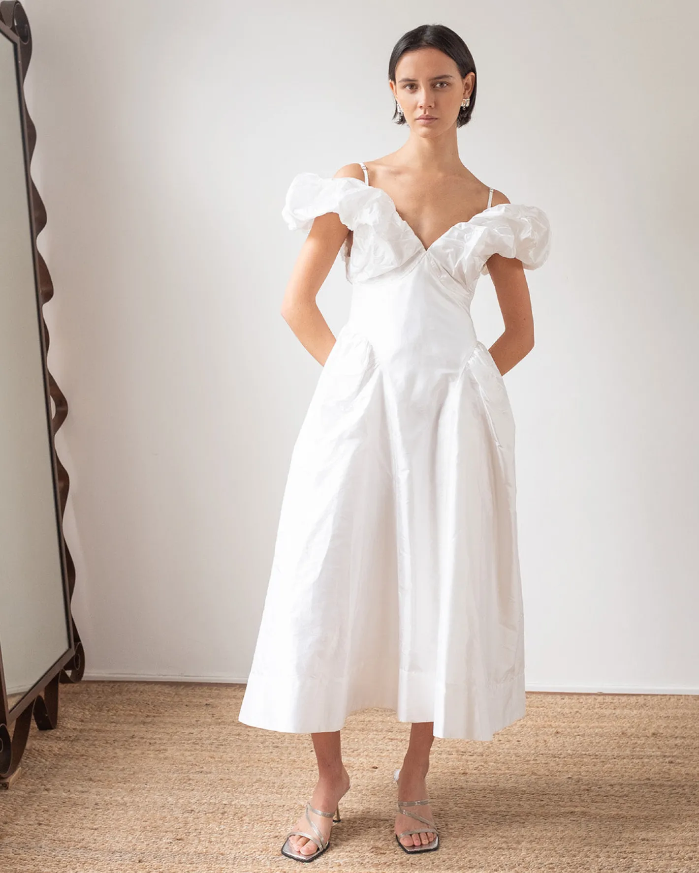 Best Erin Dress Silk Off-White Dresses | Clothing