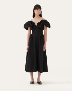 Hot Erin Dress Taffeta Black Dresses | Clothing