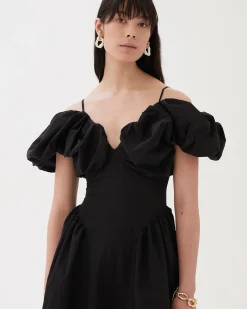 Hot Erin Dress Taffeta Black Dresses | Clothing