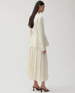 Outlet Etta Jacket Viscose Off-White Tailoring | Jackets