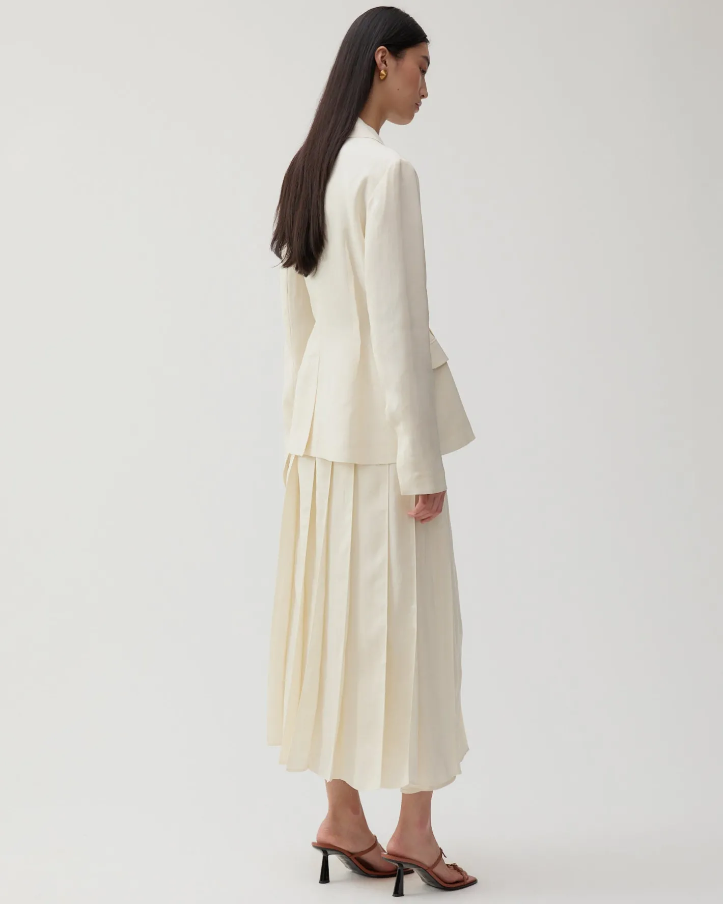 Outlet Etta Jacket Viscose Off-White Tailoring | Jackets
