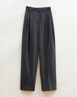 Online Eunah Trousers Wool Blend Suiting Slate Trousers | Tailoring