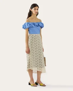 Outlet Eva Skirt Floral Lace Cream Skirts | Clothing