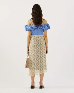 Outlet Eva Skirt Floral Lace Cream Skirts | Clothing