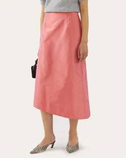 Discount Eva Skirt Silk Taffeta Coral Skirts | Clothing
