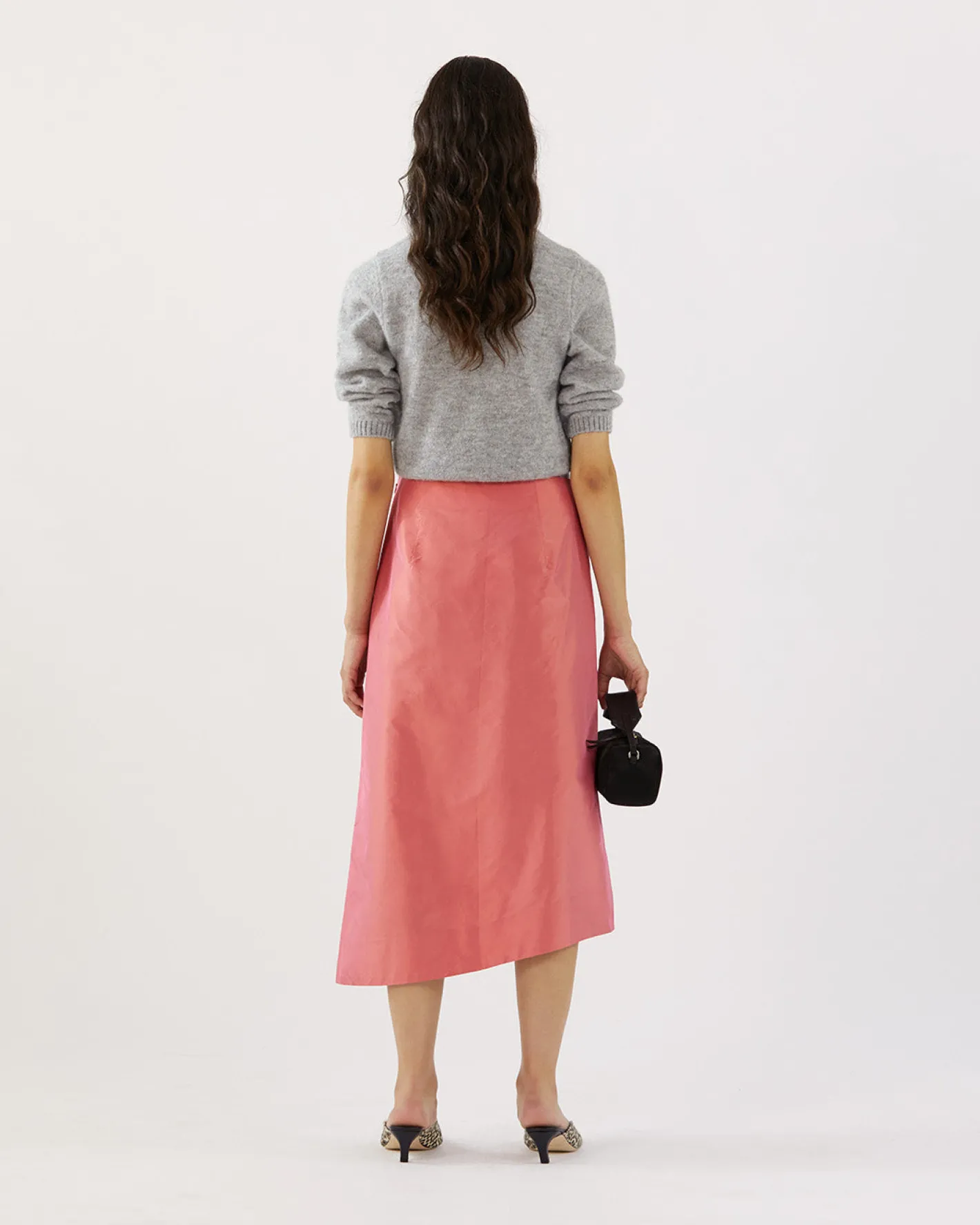 Discount Eva Skirt Silk Taffeta Coral Skirts | Clothing