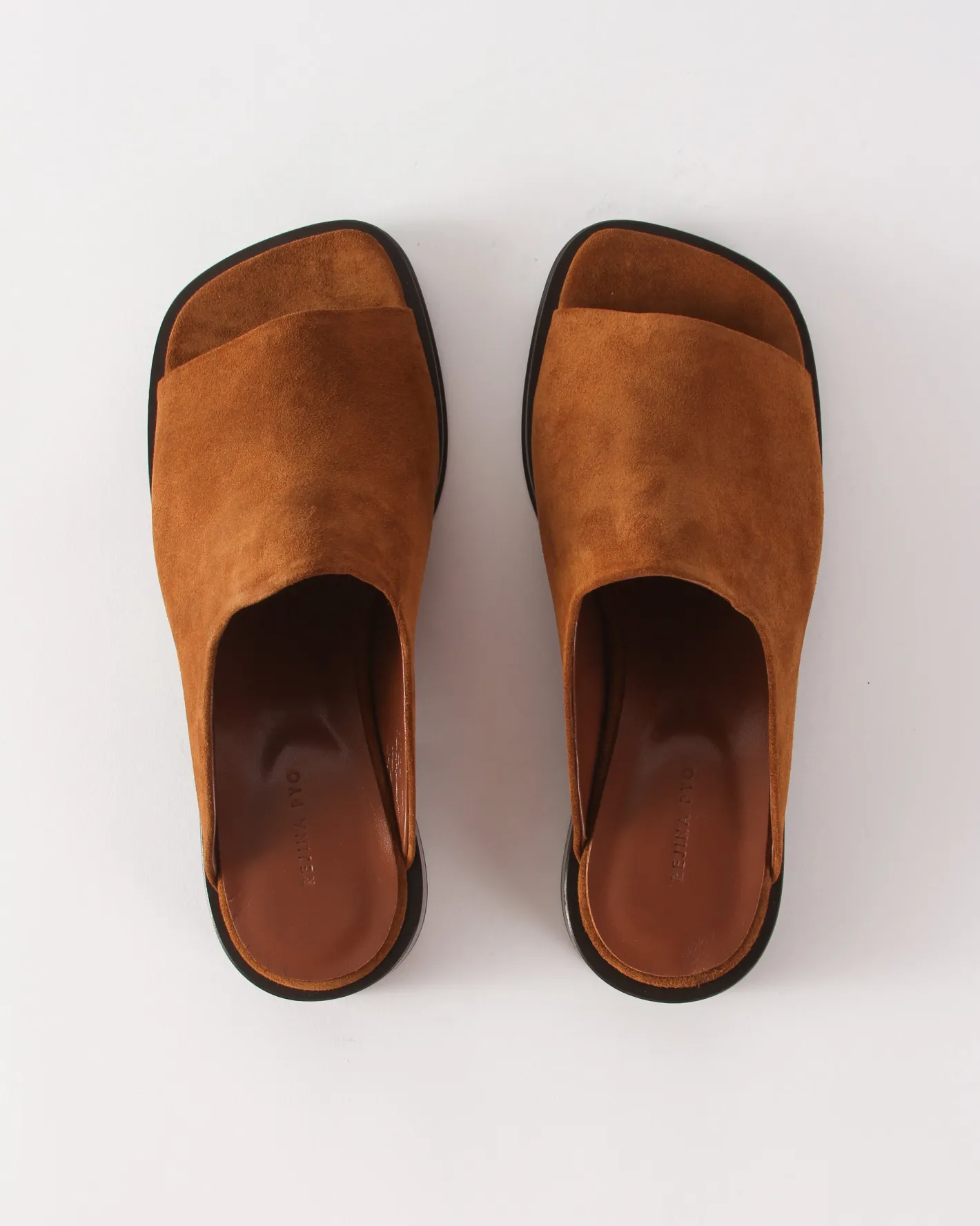 Sale Flat Mule Suede Tan Flats