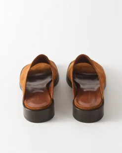 Sale Flat Mule Suede Tan Flats