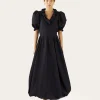 Fashion Flora Skirt Recycled Blend Taffeta Navy Skirts | Clothing