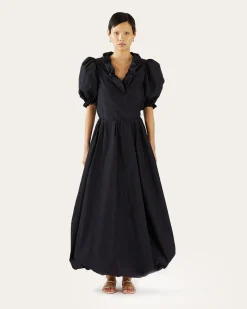 Fashion Flora Skirt Recycled Blend Taffeta Navy Skirts | Clothing