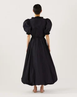 Fashion Flora Skirt Recycled Blend Taffeta Navy Skirts | Clothing