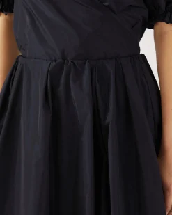 Fashion Flora Skirt Recycled Blend Taffeta Navy Skirts | Clothing