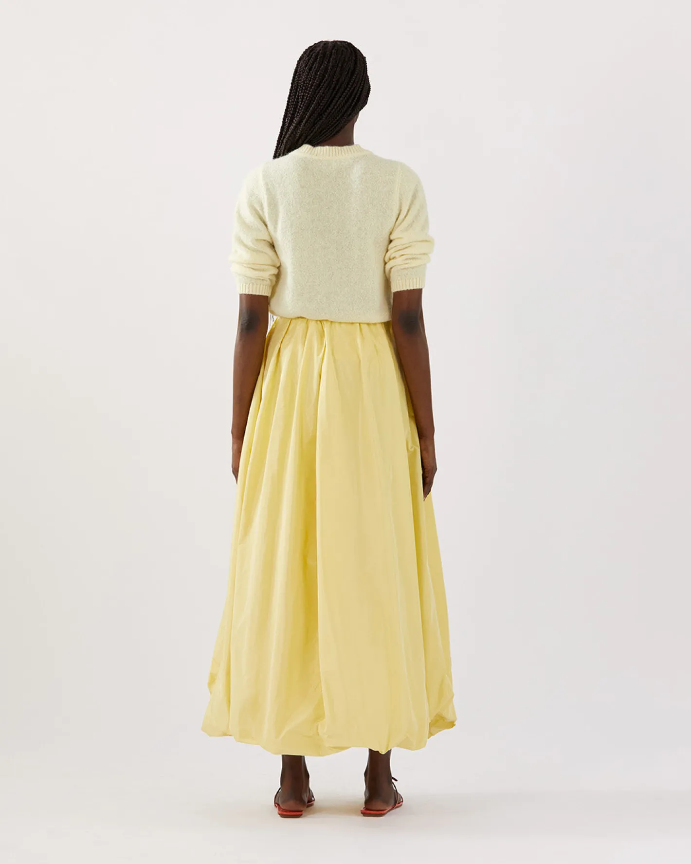 Online Flora Skirt Taffeta Yellow Skirts | Clothing