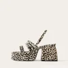 Discount Flossie Platform Pony Polkadot Black + White Heels