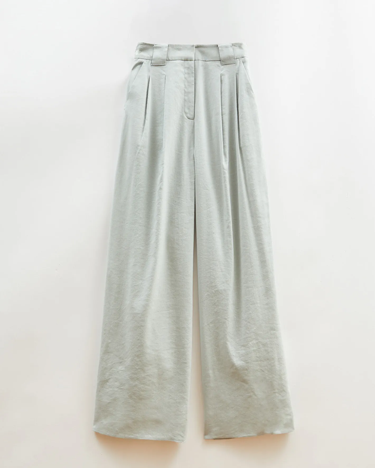 Sale Freya Trousers Viscose Linen Blend Blue Trousers | Tailoring
