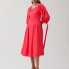Discount Greta Dress Organic Cotton Red Dresses | Clothing