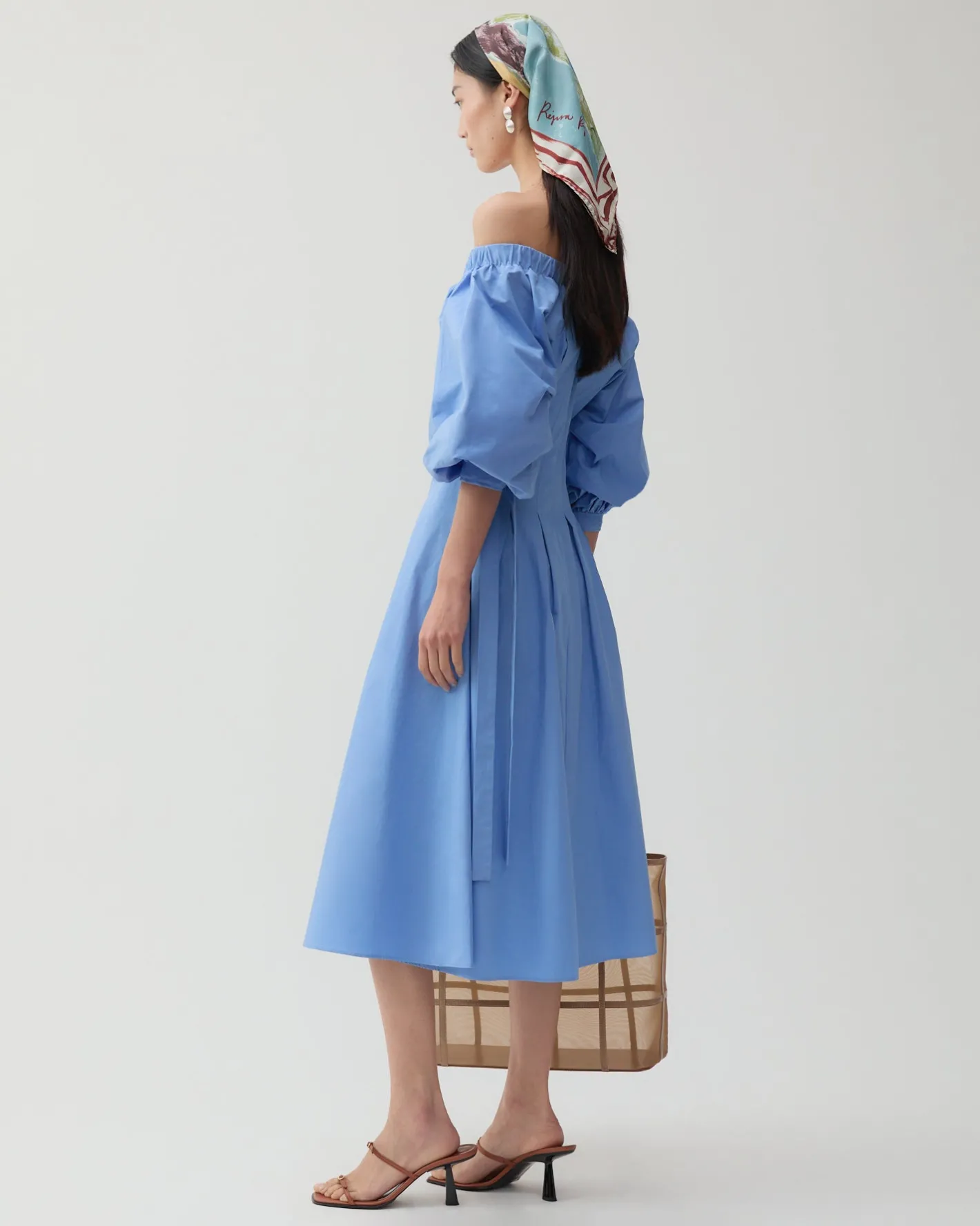 Clearance Greta Dress Organic Cotton Blue Dresses | Clothing